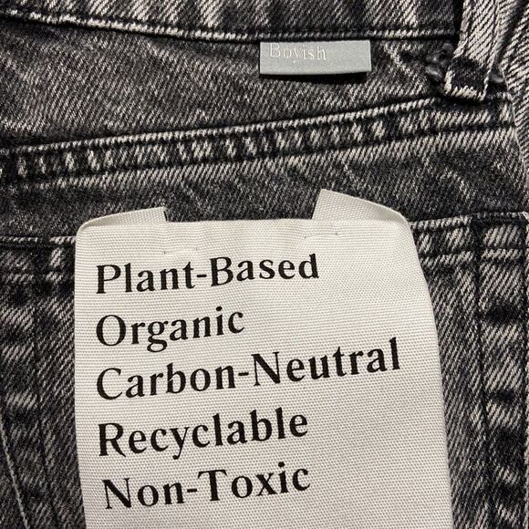 New Boyish Plant- Based Organic The Billy High Rise Rigid Skinny Jean Size 22 - Picture 6 of 6
